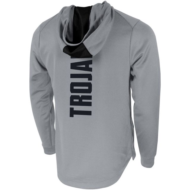 Sweat à capuche Nike USC Trojans 2-Hit Performance gris pour homme