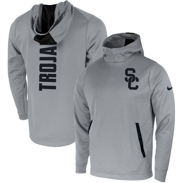 Sweat à capuche Nike USC Trojans 2-Hit Performance gris pour homme