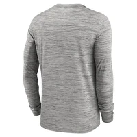 Men's Nike Gray USC Trojans 2025 Sideline Velocity Performance Long Sleeve T-Shirt