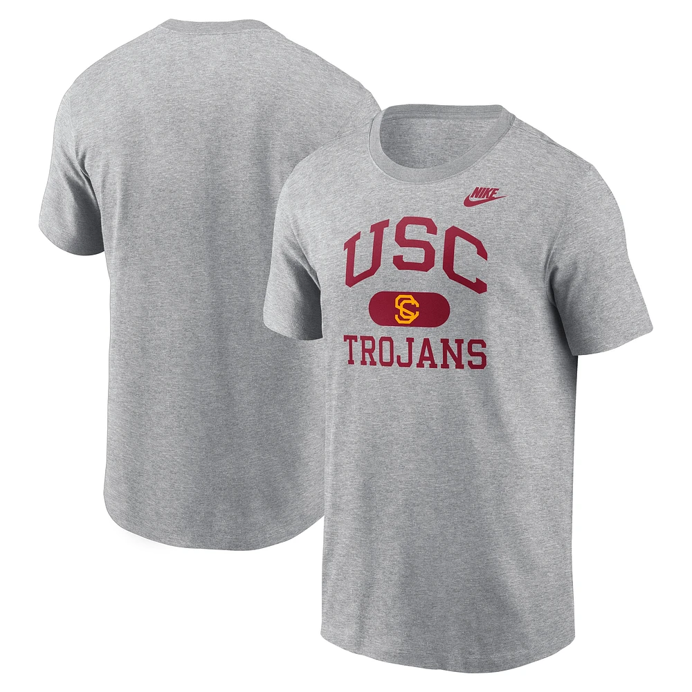 Men's Nike Heather Charcoal USC Trojans Legacy Alma Mater T-Shirt