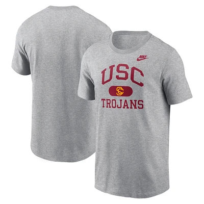 Men's Nike Heather Charcoal USC Trojans Legacy Alma Mater T-Shirt