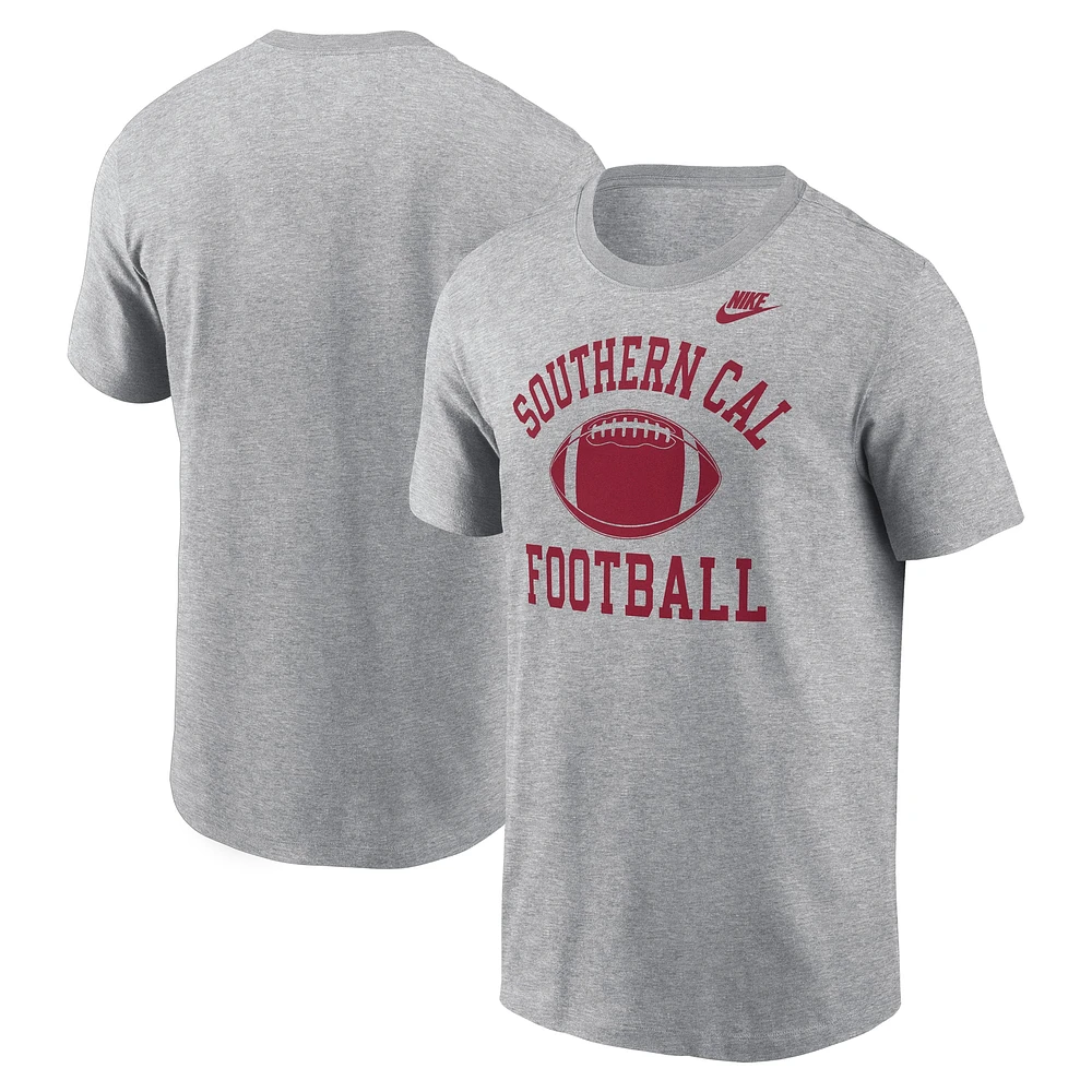 T-shirt Nike gris chiné USC Trojans Legacy Football Icon pour homme