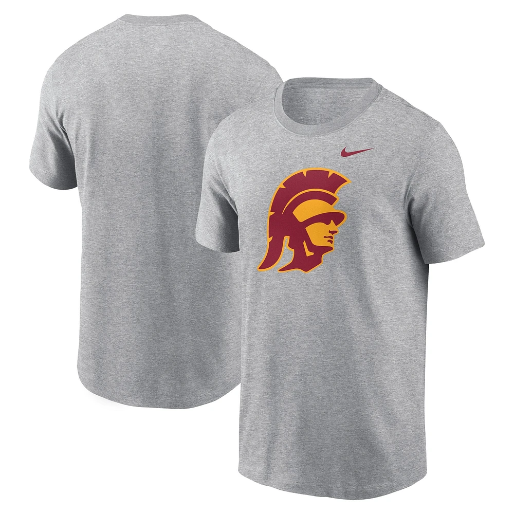 Men's Nike Heather Gray USC Trojans Primetime Alternate Logo T-Shirt