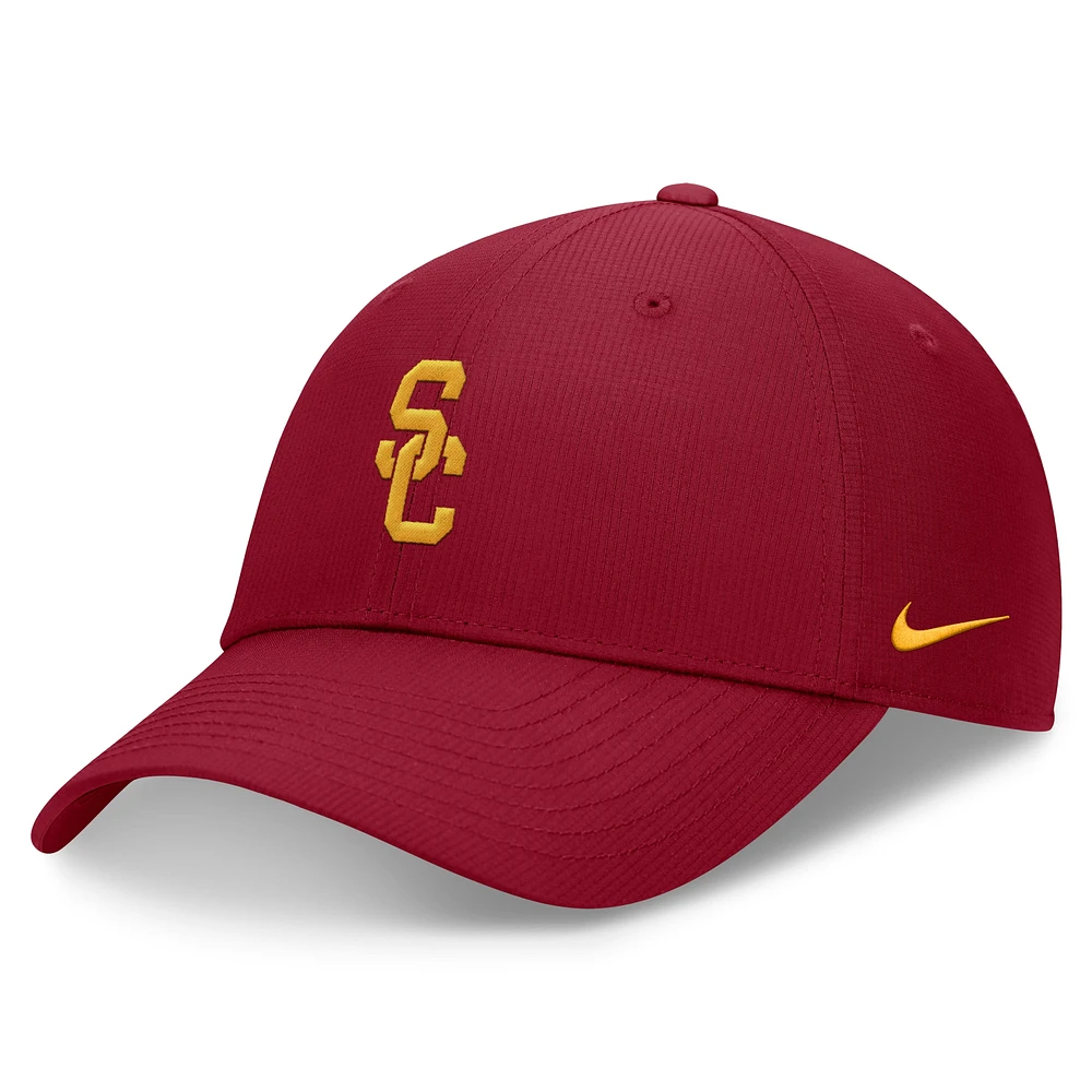 Casquette réglable de performance sur le terrain Nike Maroon USC Trojans 2024 pour homme