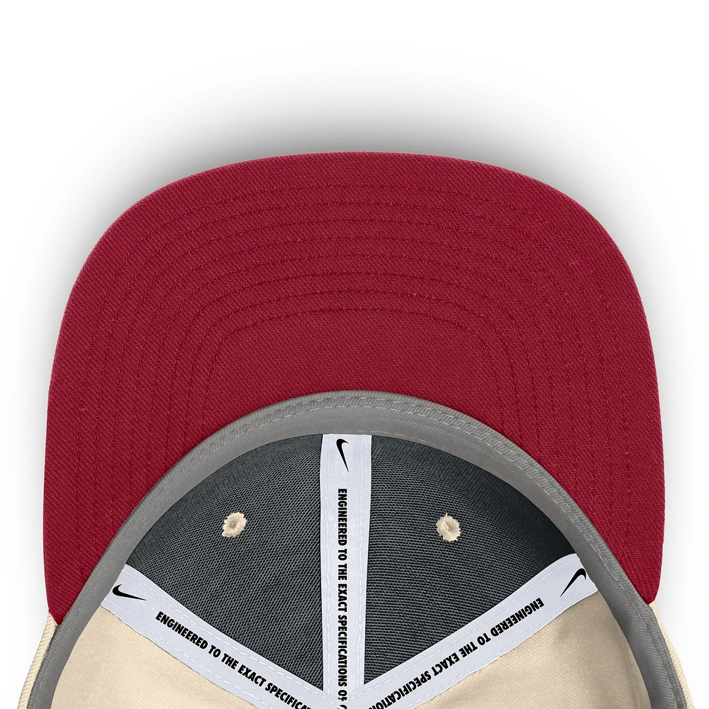 Men's Nike Natural USC Trojans Primetime True Performance Fitted Hat