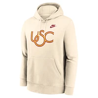 Men's Nike Natural USC Trojans Vault Logo Pullover Hoodie