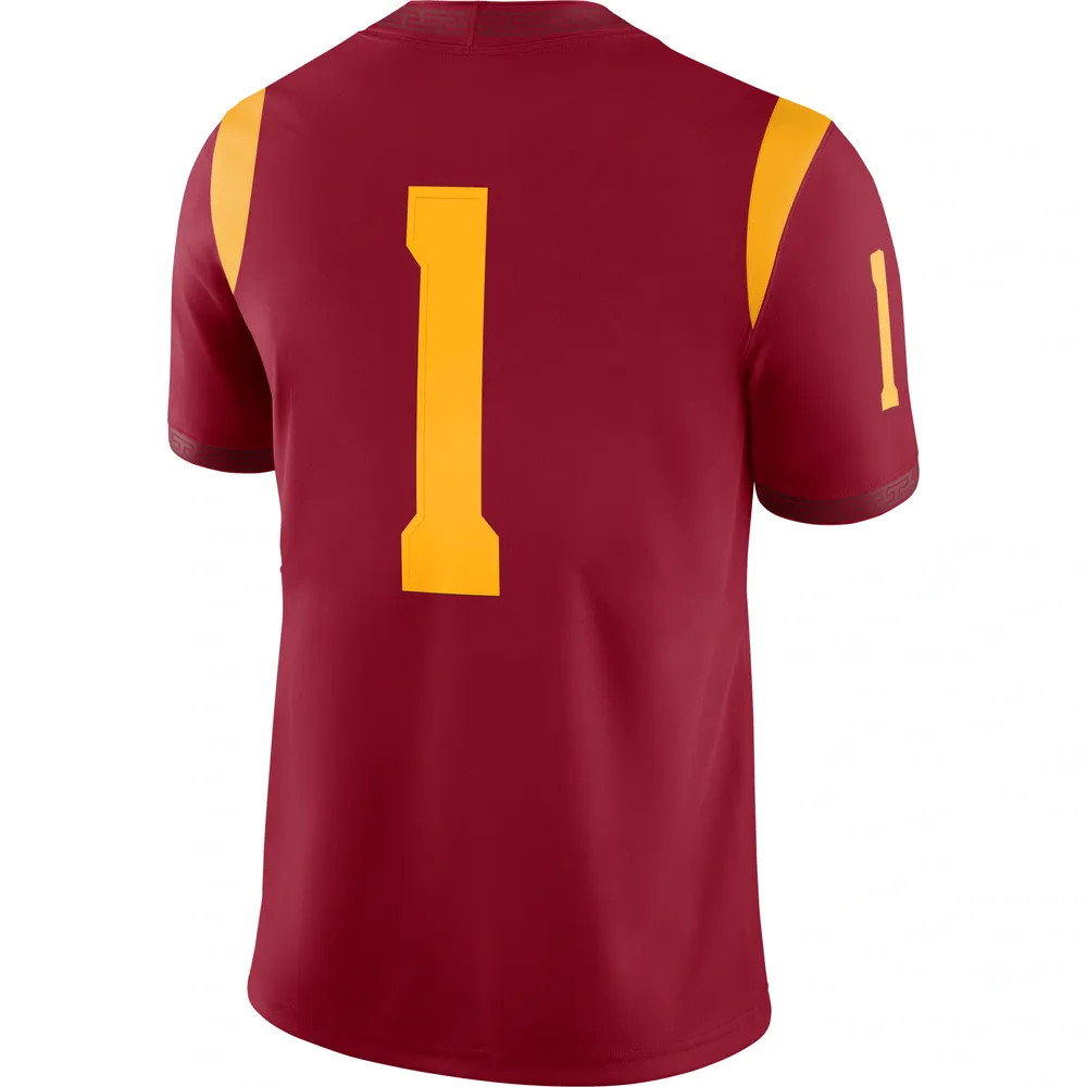 Men's Nike #1 Cardinal USC Trojans Team Game Jersey