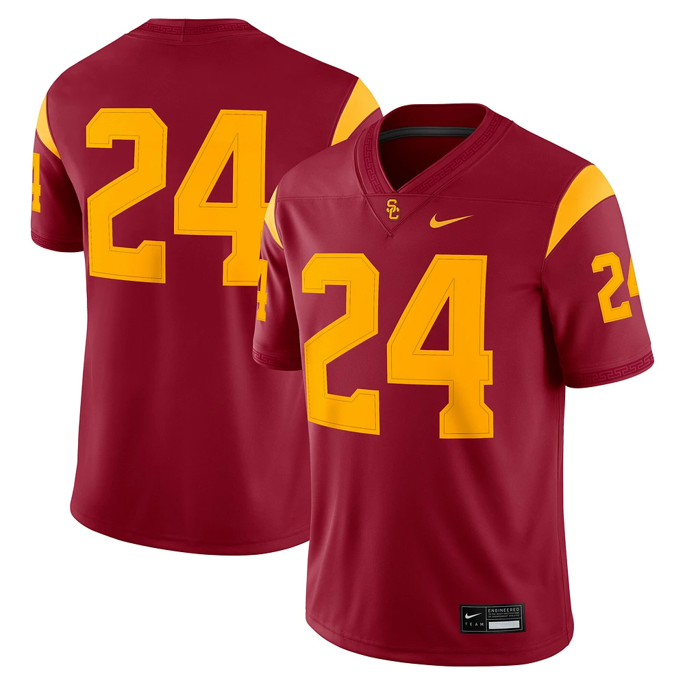 Maillot de match Nike #24 Cardinal USC Trojans pour homme