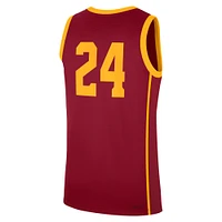 Men's Nike #24 Cardinal USC Trojans Road Replica Jersey