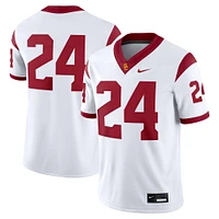 Men's Nike #24 White USC Trojans Game Jersey