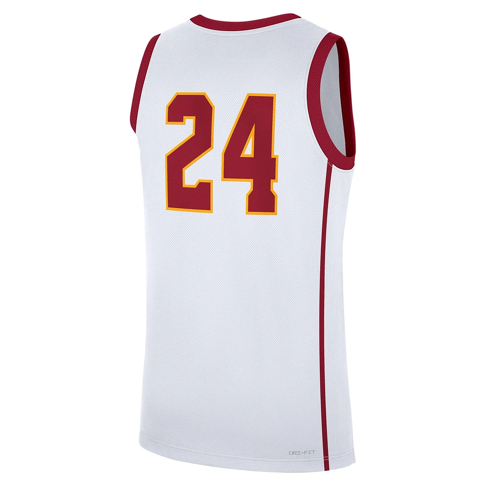 Maillot réplique à domicile USC Trojans blanc Nike #24 pour homme