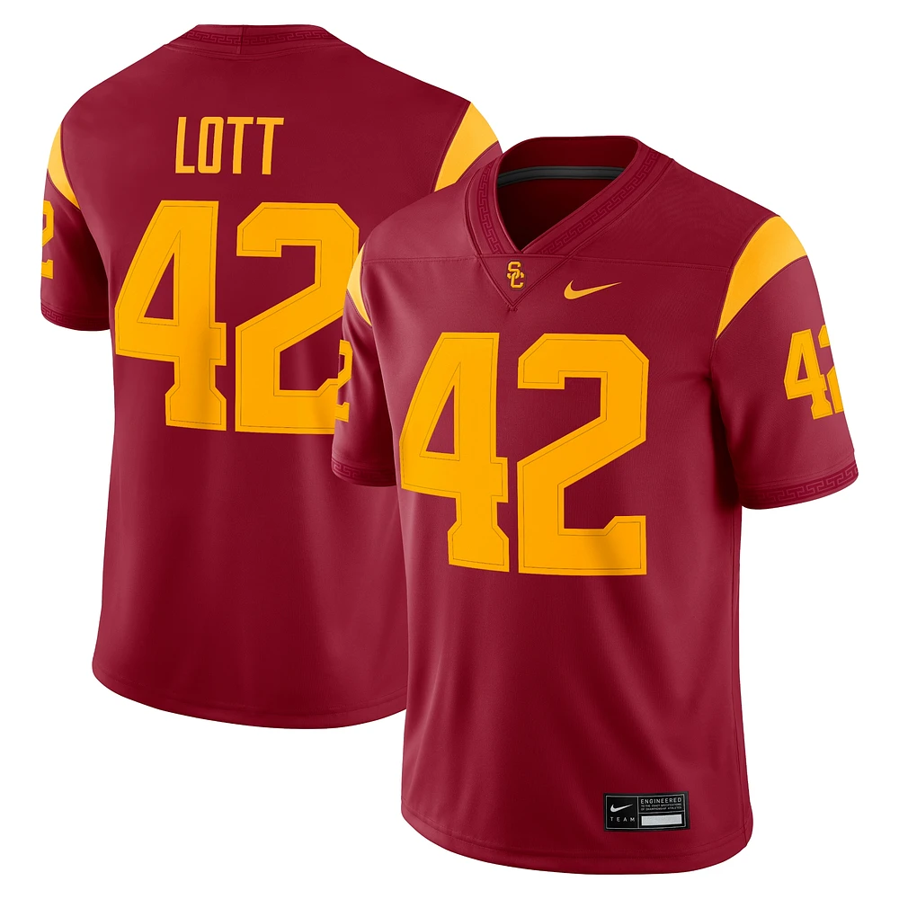 Maillot de match Nike Ronnie Lott Cardinal USC Trojans Alumni pour homme