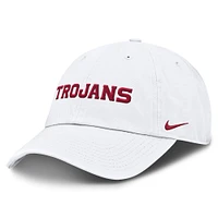 Casquette ajustable Nike blanche USC Trojans Core Club Mascot Wordmark pour homme