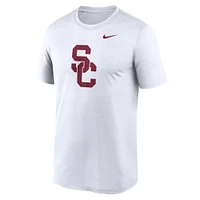 T-shirt Nike blanc avec logo USC Trojans Primetime Legend pour homme