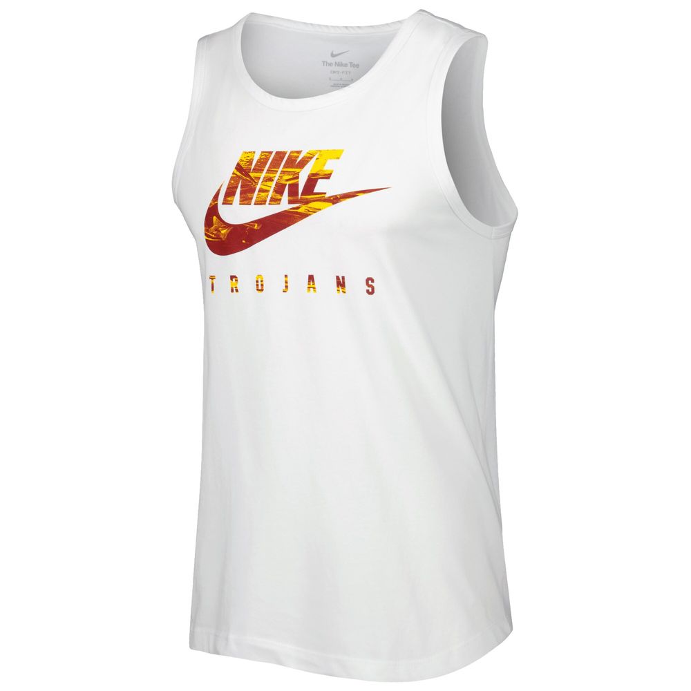 Men's Nike White USC Trojans Spring Break Futura Performance Tank Top