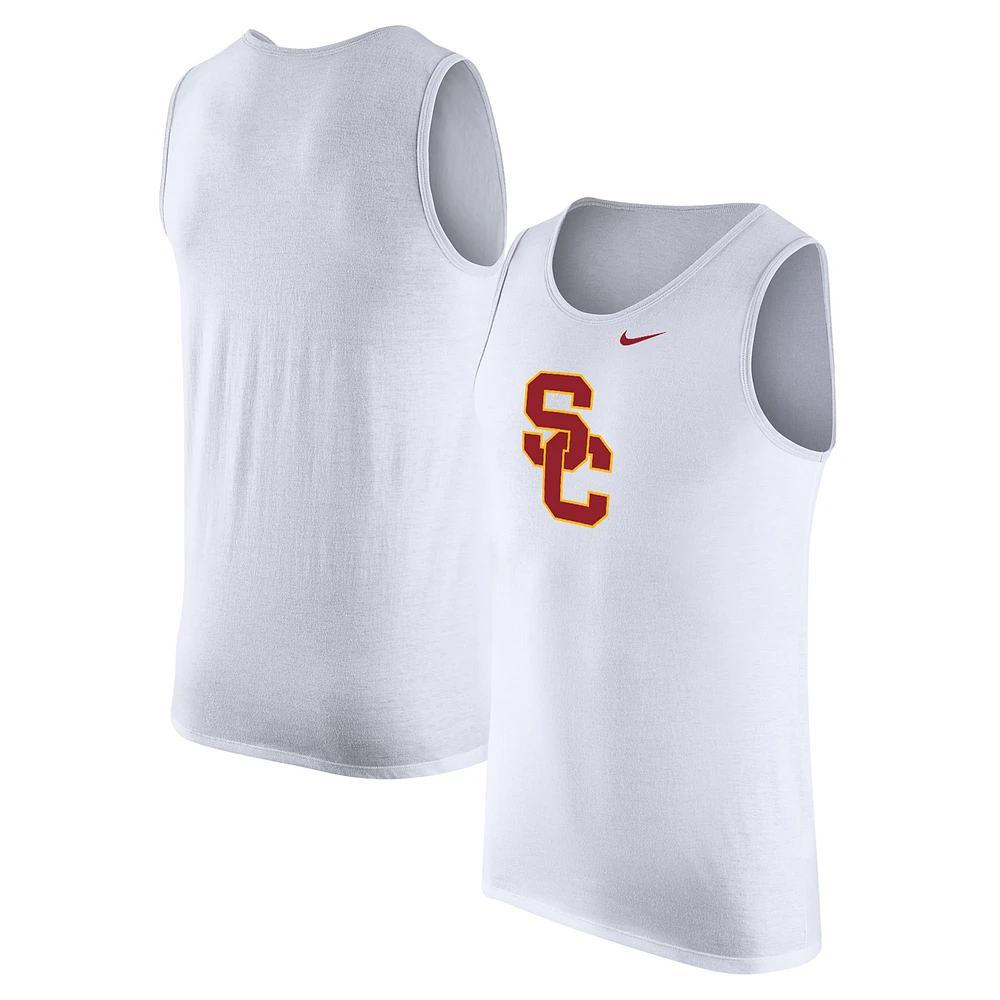 Débardeur Nike USC Trojans blanc pour homme