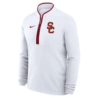 Men's Nike  White USC Trojans Victory Performance Half-Zip Top