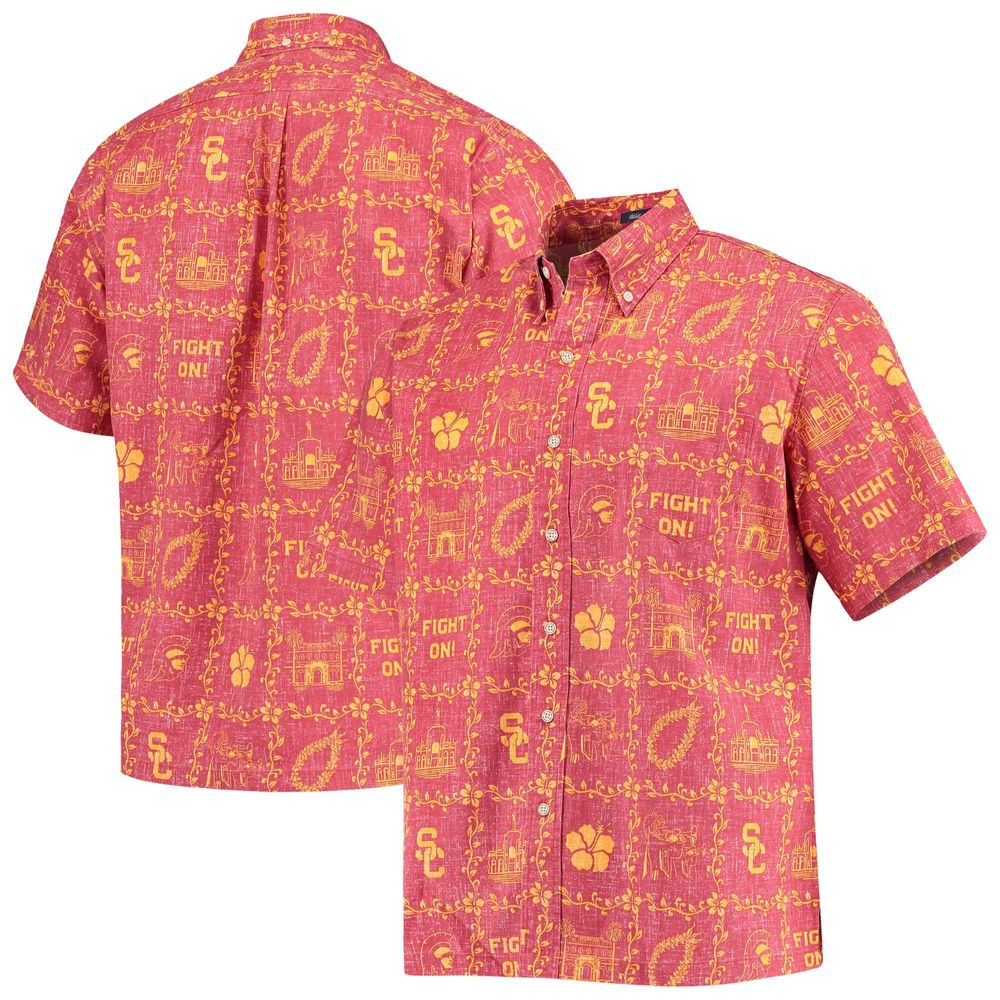 Men's Reyn Spooner Cardinal USC Trojans Classic Button-Down Shirt