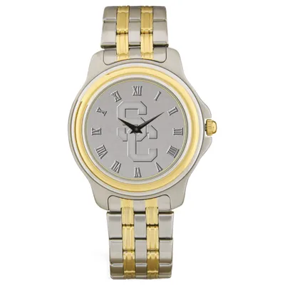 USC Trojans Two-Tone Wristwatch - Silver/Gold