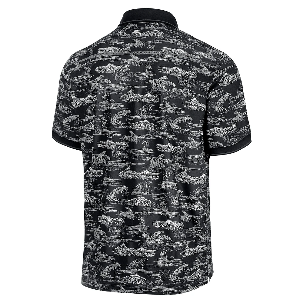 Polo Tommy Bahama noir pour homme USC Trojans Sport Bay View IslandZone