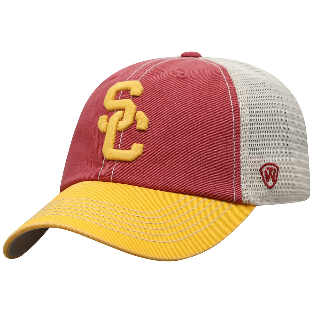 Casquette de camionneur ajustable Top of the World Cardinal USC Trojans Off Road pour homme