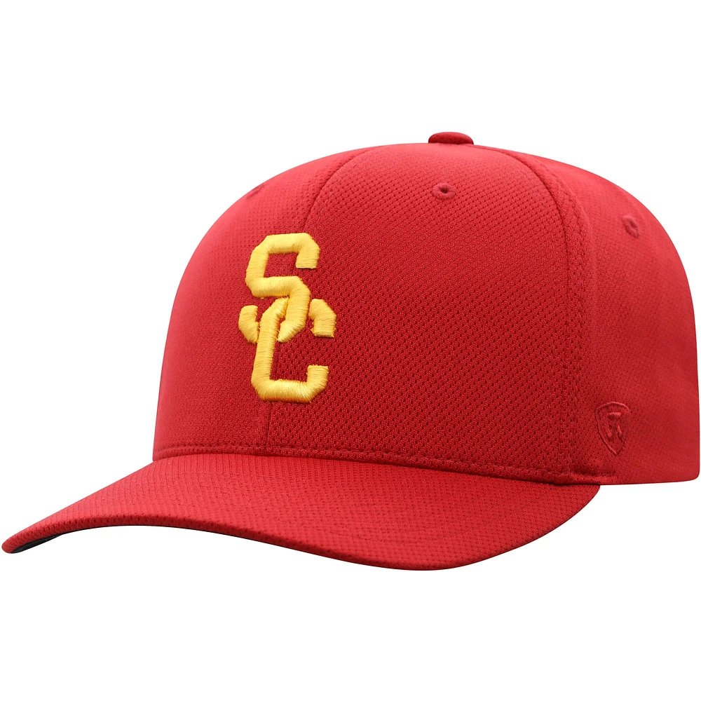 Casquette Flex pour homme Top of the World Cardinal USC Trojans Reflex Logo