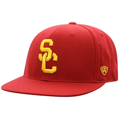 Top of the World Cardinal USC Trojans Team Color Fitted Hat pour hommes