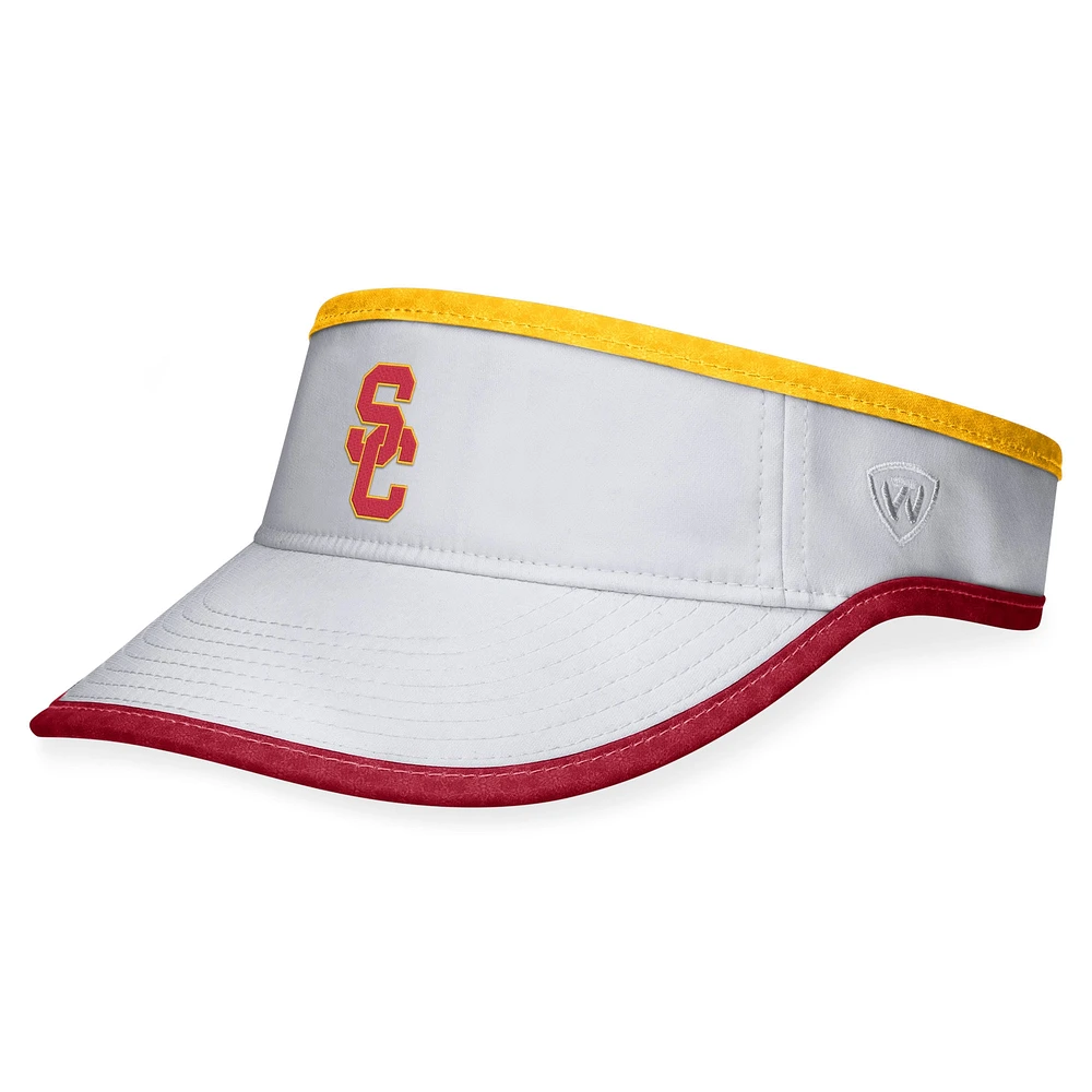 Visière réglable Top of the World USC Trojans Daybreak pour homme, blanc