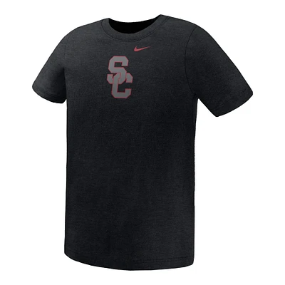 T-shirt Nike noir USC Trojans Legend Color Pop Performance pour enfant