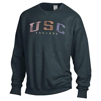 Unisex ComfortWash Gray USC Trojans Oversized Pullover Sweatshirt