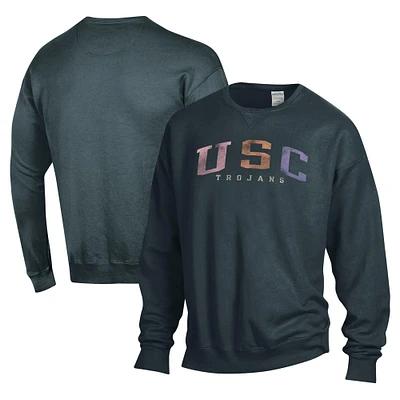 Sweat-shirt surdimensionné unisexe ComfortWash gris USC Trojans