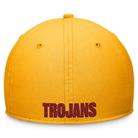 Casquette unisexe Nike dorée USC Trojans 2024 Sideline Rise Swoosh Flex