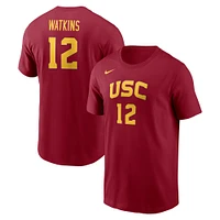 T-shirt unisexe Nike JuJu Watkins Cardinal avec nom et numéro de joueur USC Trojans