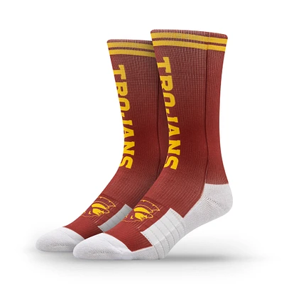 Chaussettes unisexes Strideline USC Trojans Premium Wordmark Crew