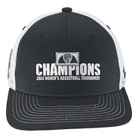 Casquette de camionneur réglable unisexe Zephyr Black USC Trojans 2024 Pac-12 pour femmes, tournoi de conférence de basket-ball, Champions de vestiaire