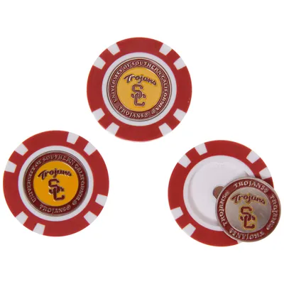 USC Trojans 3-Pack Poker Chip Golf Ball Markers