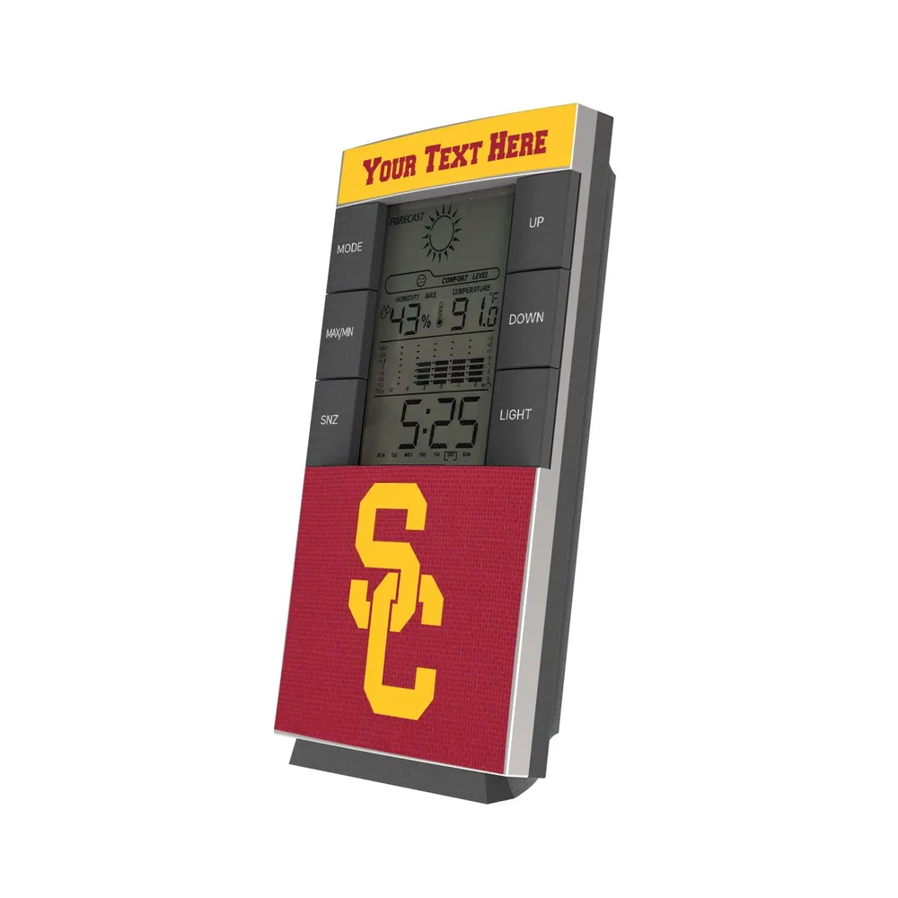 Gold USC Trojans Napoleon Desk Clock