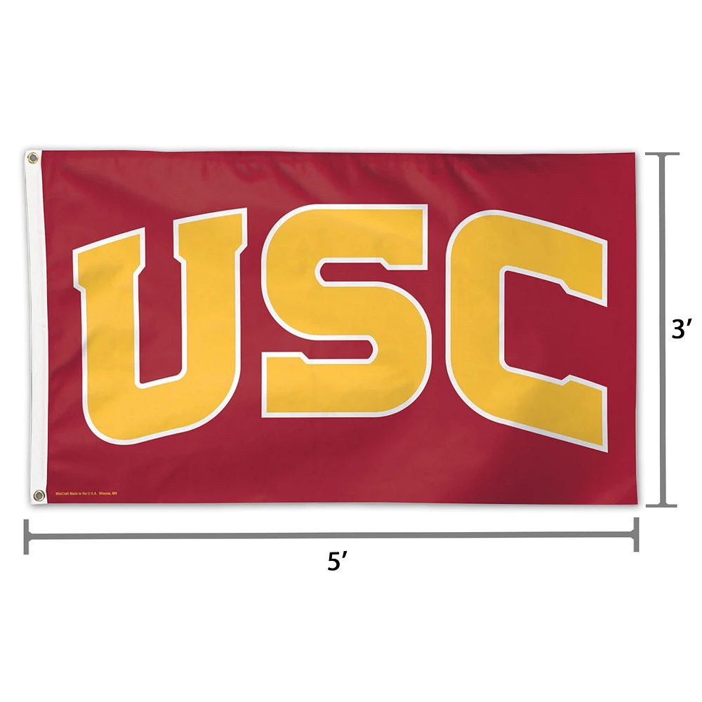 Drapeau de luxe WinCraft USC Trojans 3 pi x 5 pi