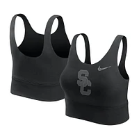 Women's Nike  Black USC Trojans Performance Longline Sports Bra