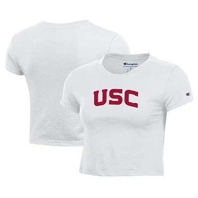 T-shirt bébé Champion USC Trojans Core blanc pour femme