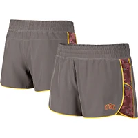 Women's Colosseum Gray/Cardinal USC Trojans Pamela Lined Shorts