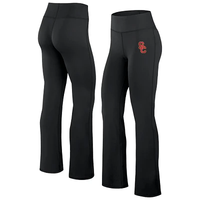 Women's Fanatics Black USC Trojans Training Camp Maxed Out Flare Leggings