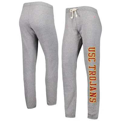 USC Trojans League Collegiate Wear Women's Victory Springs Tri-Blend Jogger Pants - Heather Gray