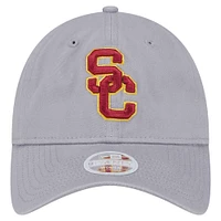 Casquette ajustable 9TWENTY grise avec logo USC Trojans de New Era pour femme