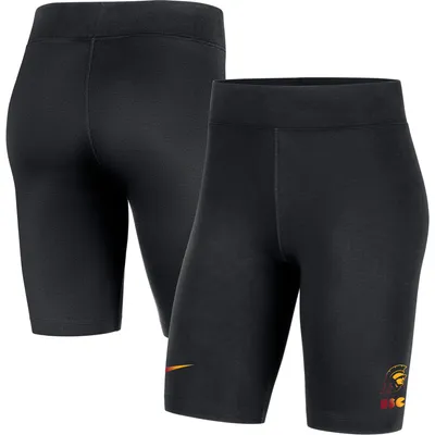 USC Trojans Nike Women's Essential Tri-Blend Bike Shorts - Black