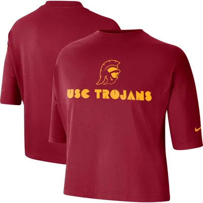 T-shirt court de performance Nike Cardinal USC Trojans pour femme