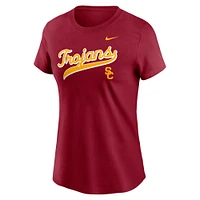 Women's Nike Cardinal USC Trojans Local Script T-Shirt