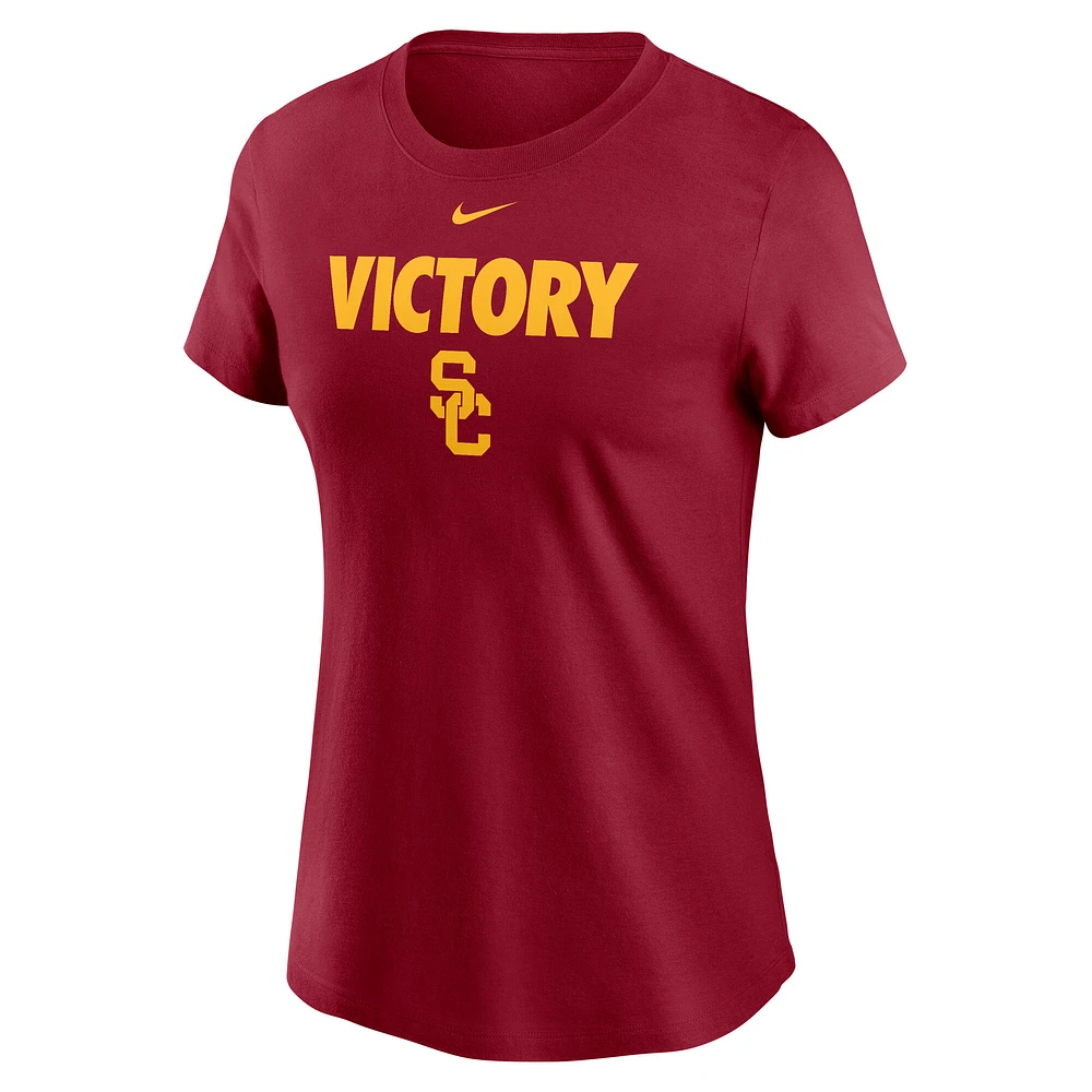 Women's Nike Cardinal USC Trojans Local Ultimate Chant T-Shirt