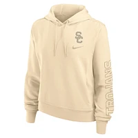 Women's Nike Tan USC Trojans One Pullover Hoodie