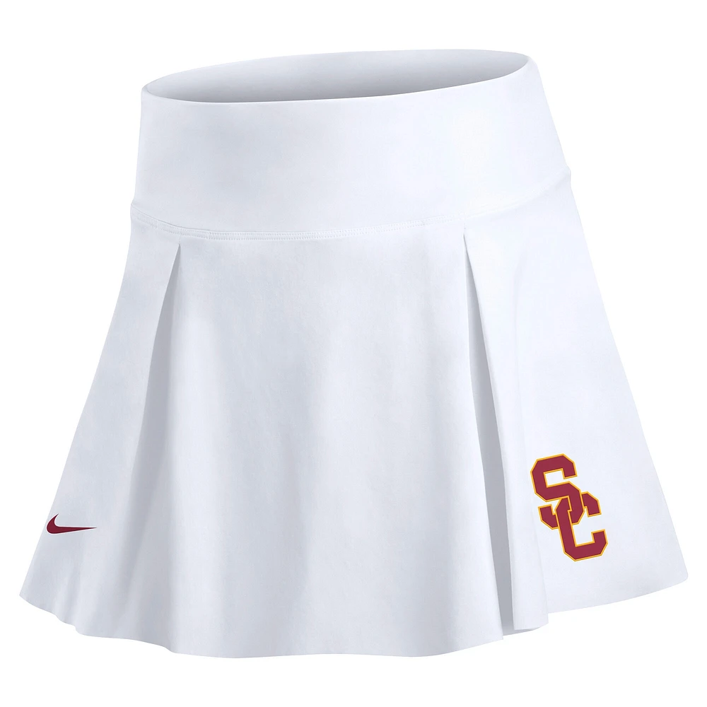 Women's Nike White USC Trojans Club Performance Tennis Skirt with Shorts